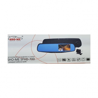 Видеорегистратор зеркало SHO-ME SFHD-700, 2 камеры